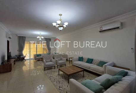 SPACIOUS 4BR +MAID VILLA SEMI FURNISHED