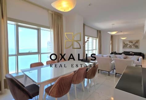 SEA VIEW | LUXURY 3 BHK + MAID FURNISHED | BALCONY