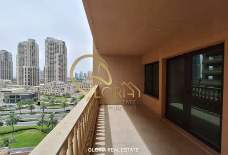 Spacious 3BHK+Maid|Porto Arabia|Huge Balcony|13.5K