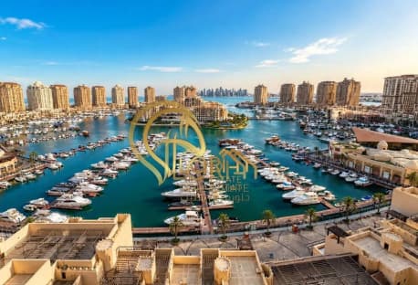 Marina View Furnished Studio in The Pearl | 6K Inc