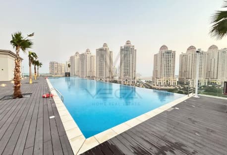 Luxury 1BR Sea View in The Pearl (NEGOTIABLE )