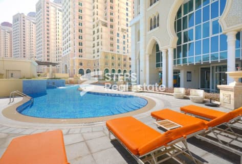Beautiful Semi Furnished Studio in The Pearl