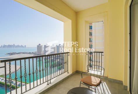 Furnished 2BR Apartment in The Pearl No Commission
