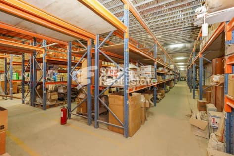 1,400 sqm Warehouse with Racking System for Rent