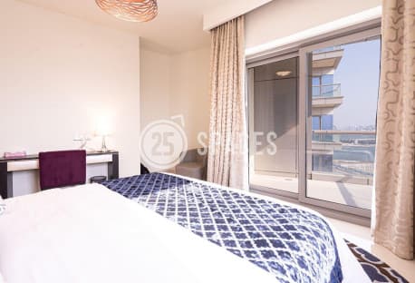 Furnished Two Bdm Apt Balcony Full Seaview Lusail