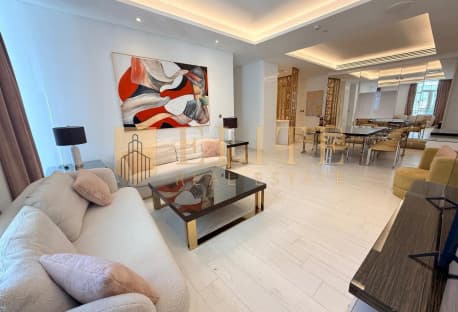 Elegant 2-Bedroom + Maid Apartment with sea view.