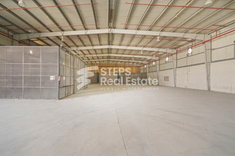 Warehouse with Huge Open Land in Industrial