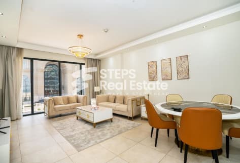 One-Bedroom Flat with Pool View for Rent in Lusail