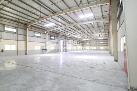 Spacious Warehouse for Rent in Industrial Area