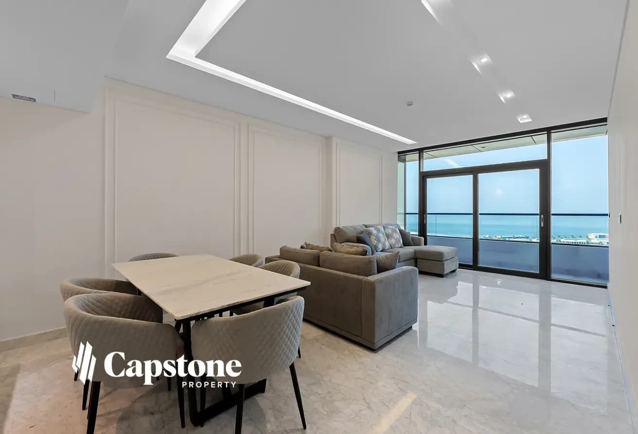 DIRECT SEA VIEW | NEW 2BR+M | FULLY-FURNISHED