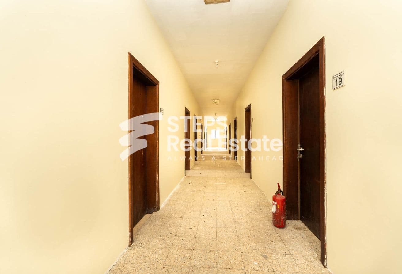 Spacious 30 Rooms Labour Camp in Industrial Area