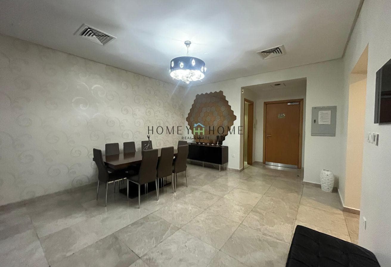 Furnished 3 + Maids Room in Zig Zag Tower For Rent