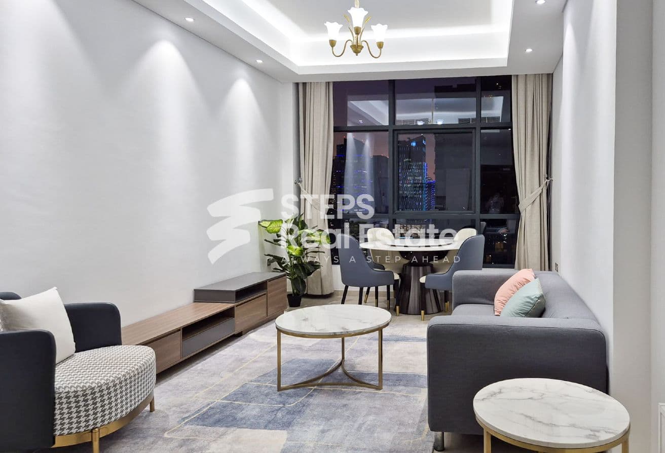 Furnished Apartment with City View, Lusail Marina