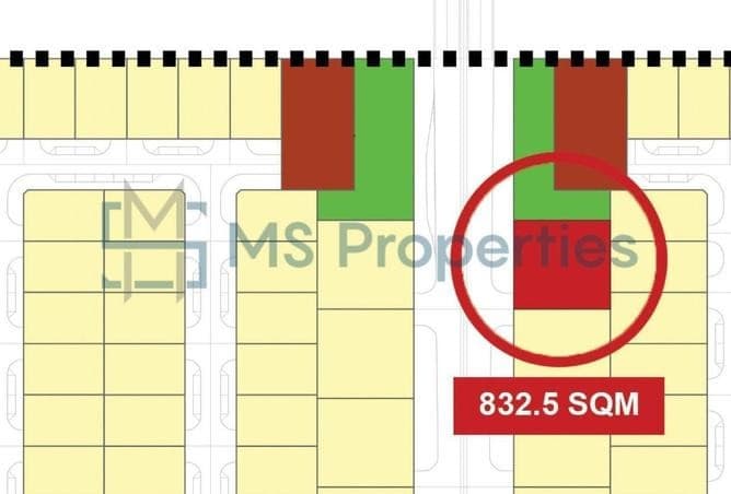 Huzoom Lusail Spacious Lot 832.50 SQM for Sale