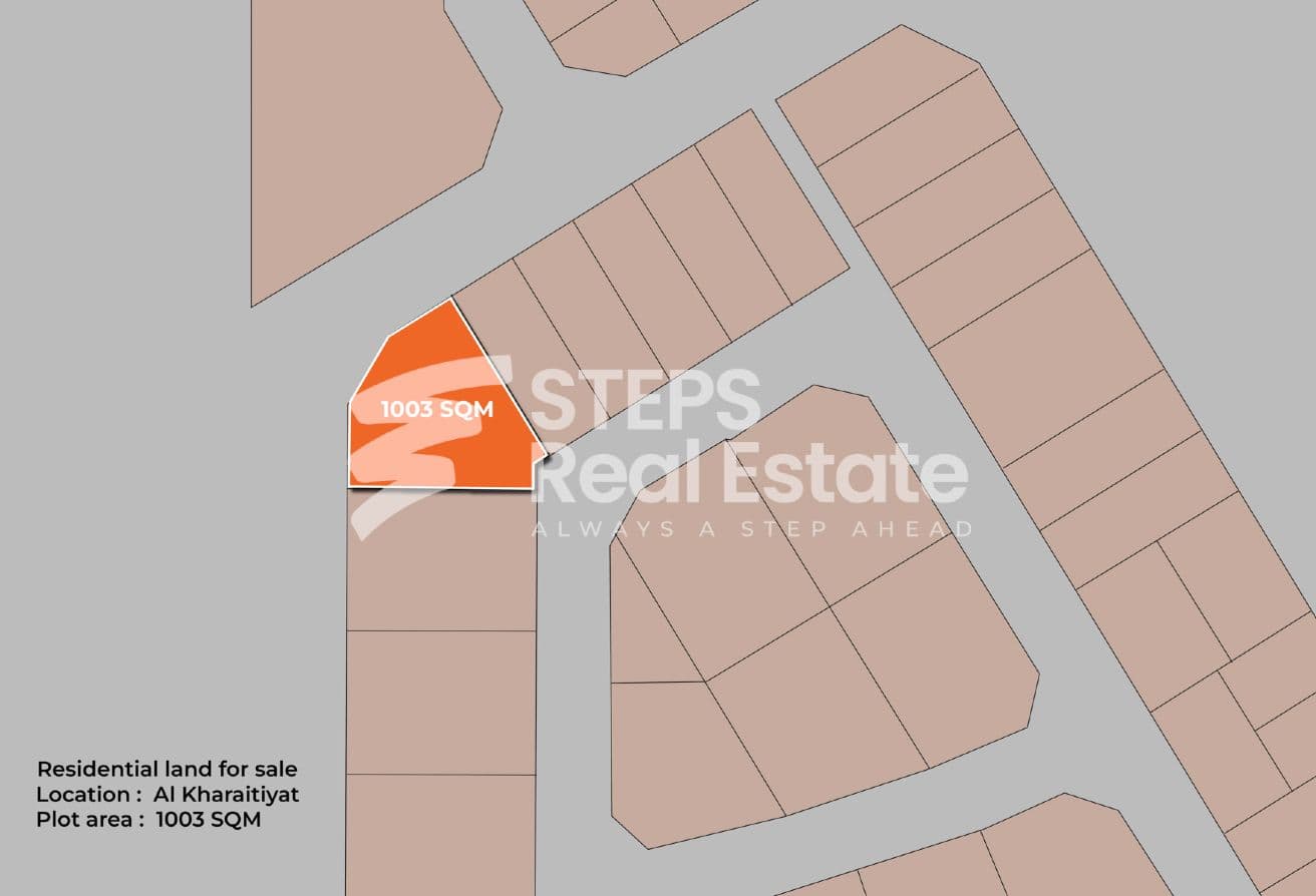 Prime Corner Villa Land in Al Kharaitiyat