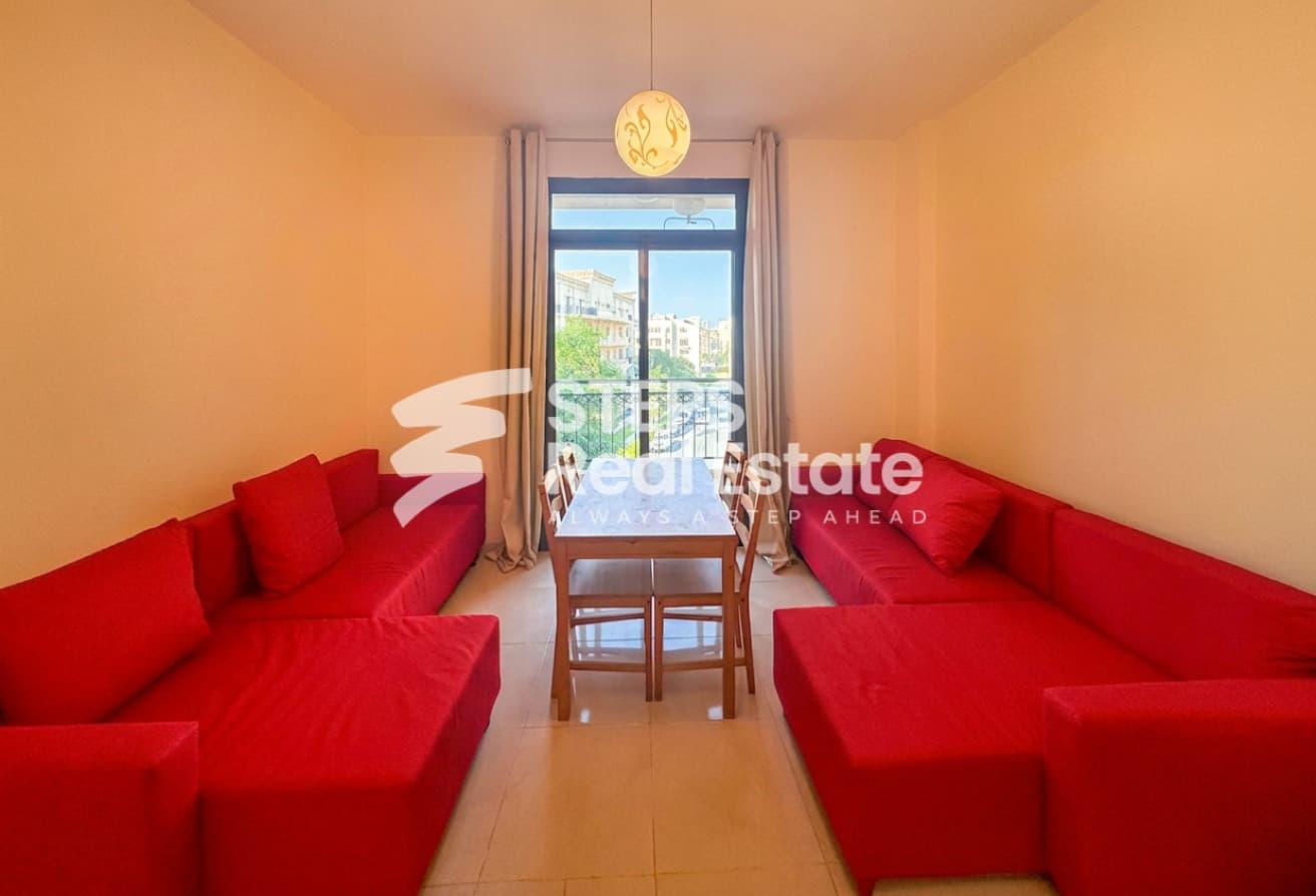 Furnished Studio with Balcony in Fox Hills Lusail
