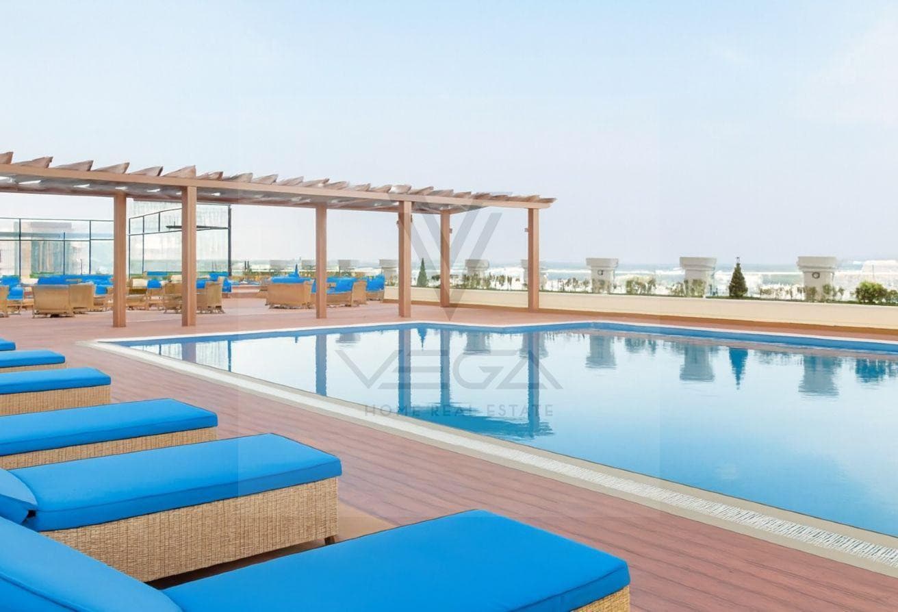 Fully Furnished 1BHK with Full Sea View in Pearl