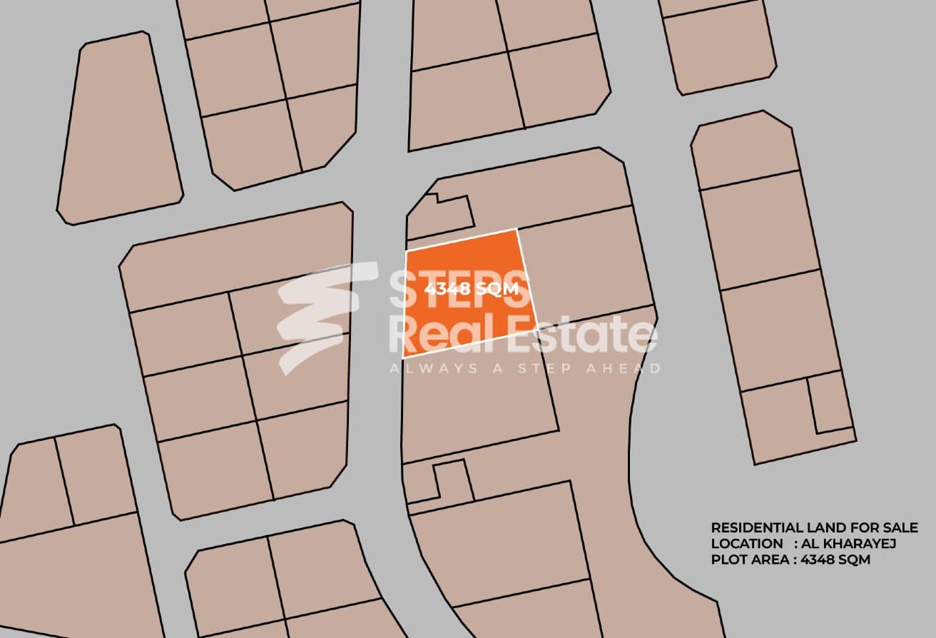 Commercial 4348 sqm Plot in Prime Lusail Fox Hills