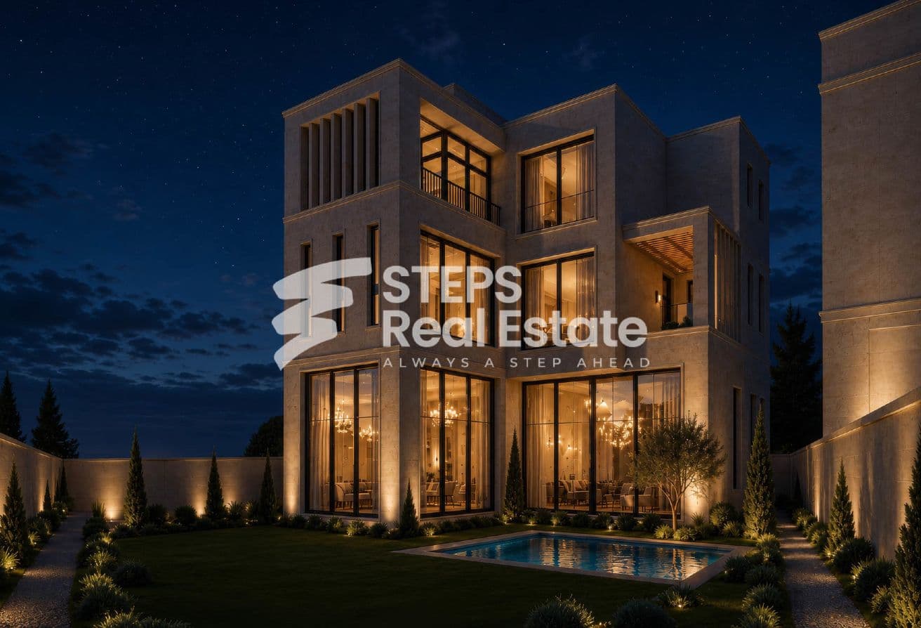 Luxury spacious freehold villa in Lusail with Plan