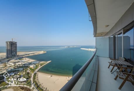 Sea View | Furnished 1BR+Office with Balcony