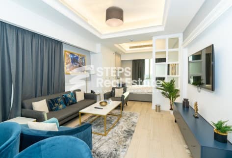 Furnished Studio for Sale in Al Sadd | City Views