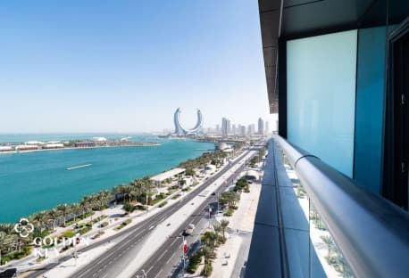 Marina View | Luxury 2BR+Maid w/ Balcony | Lusail
