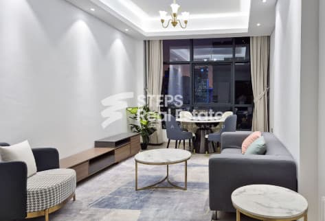 Furnished Apartment with City View, Lusail Marina