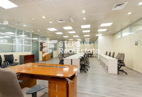 Prime Location Office in West Bay with Sea View