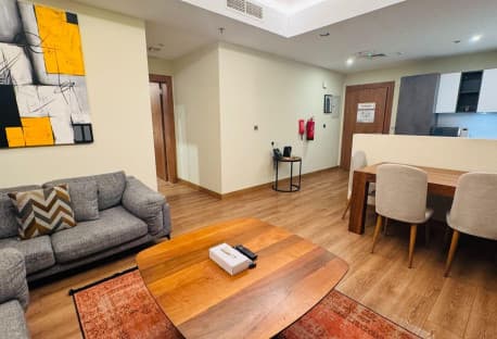 Modern 1BHK Serviced Hotel Apartment in Mansoura
