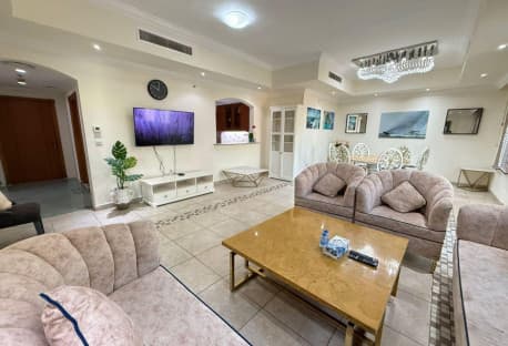 3BHK WITH MAID ROOM FULLY FURNISHED MARINA VIEW !!