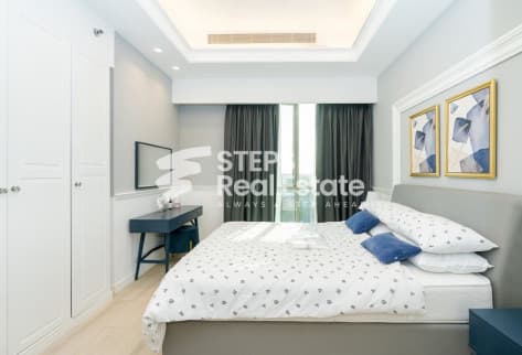 Furnished Studio with City View in Al Sadd