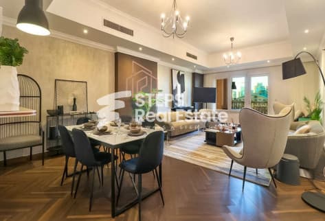 Spacious Furnished Flat with Big Balcony Views