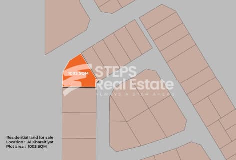 Prime Corner Villa Land in Al Kharaitiyat