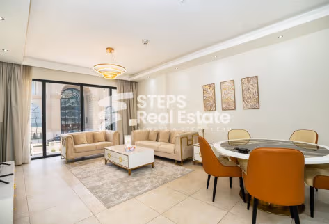 One-Bedroom Flat with Pool View for Rent in Lusail