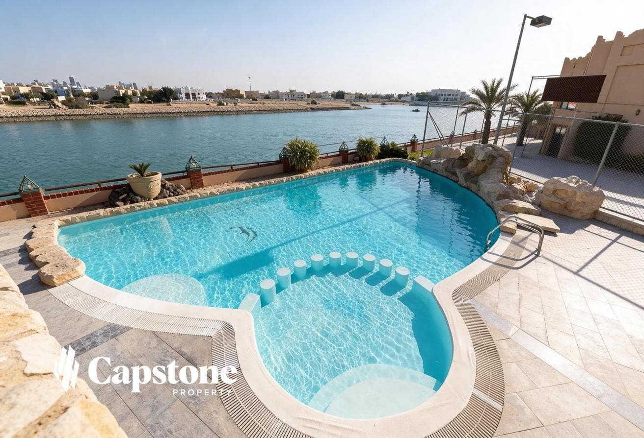 5BR+M BEACH VILLA IN WEST BAY LAGOON