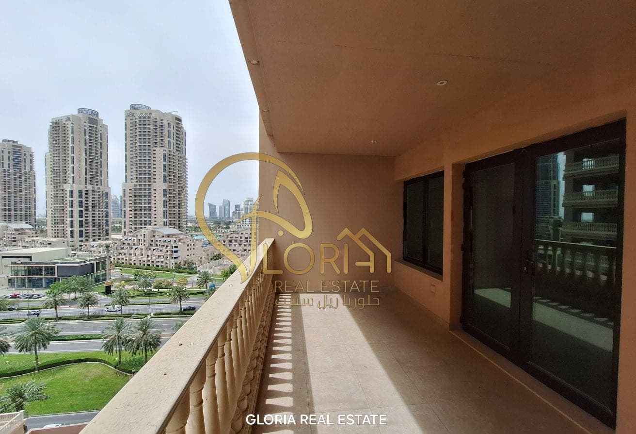 Spacious 3BHK+Maid|Porto Arabia|Huge Balcony|13.5K