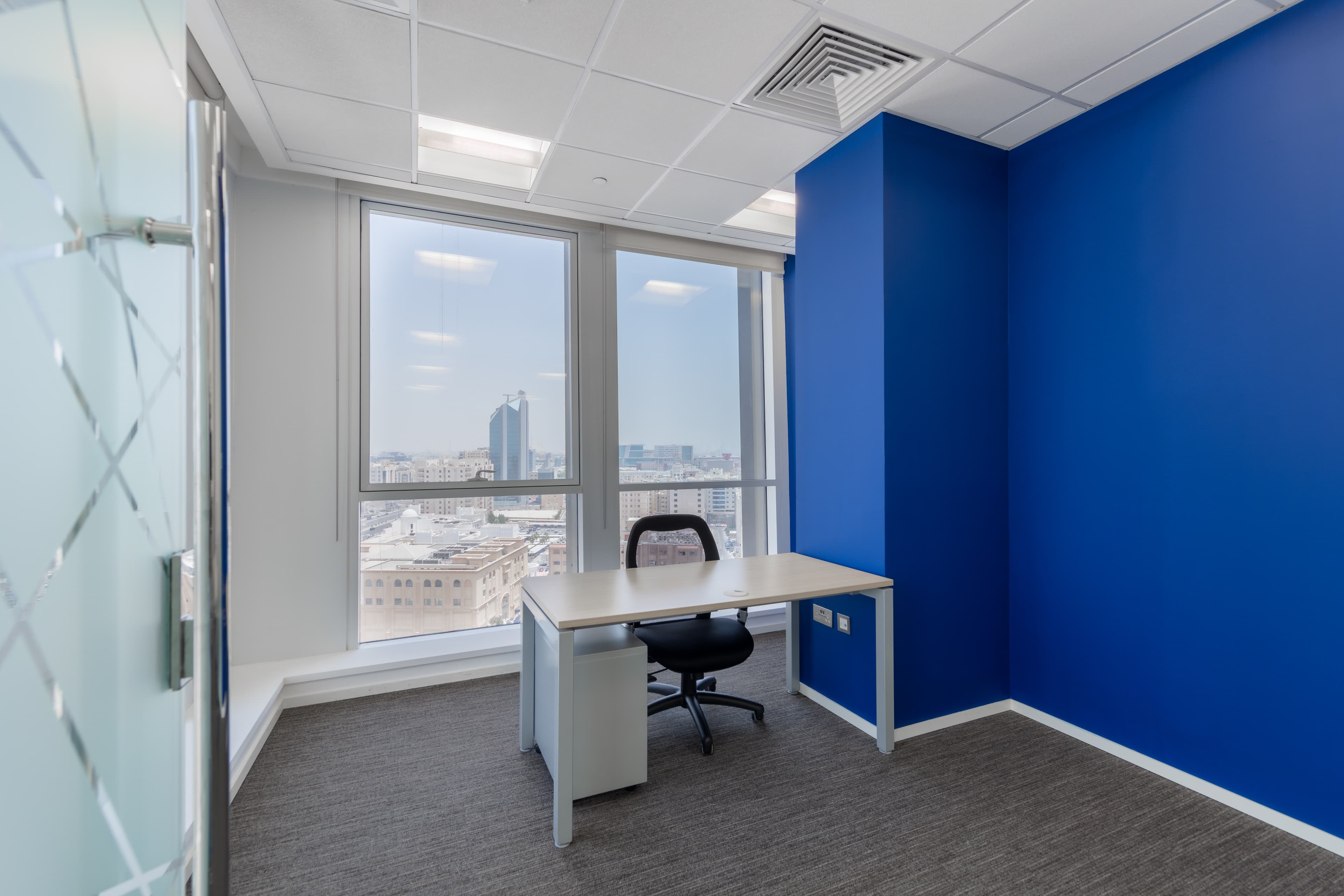 Fully furnished office space for rent in DOHA, Shoumouk Towers for 2 persons with everything taken care of