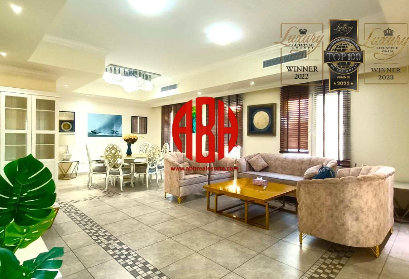 WATERFRONT | 3BHK + MAIDS | FULLY FURNISHED