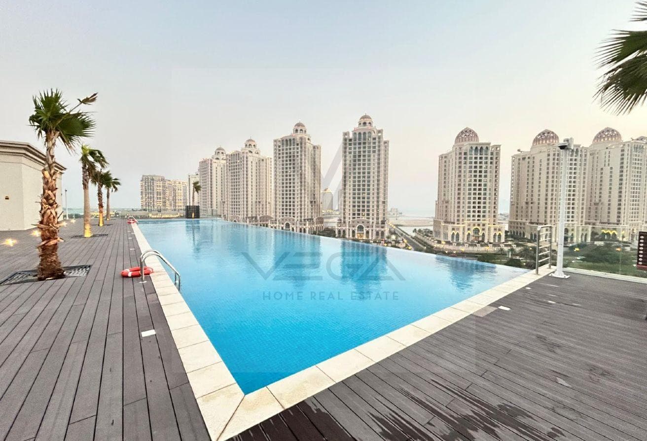Luxury 1BR Sea View in The Pearl (NEGOTIABLE )