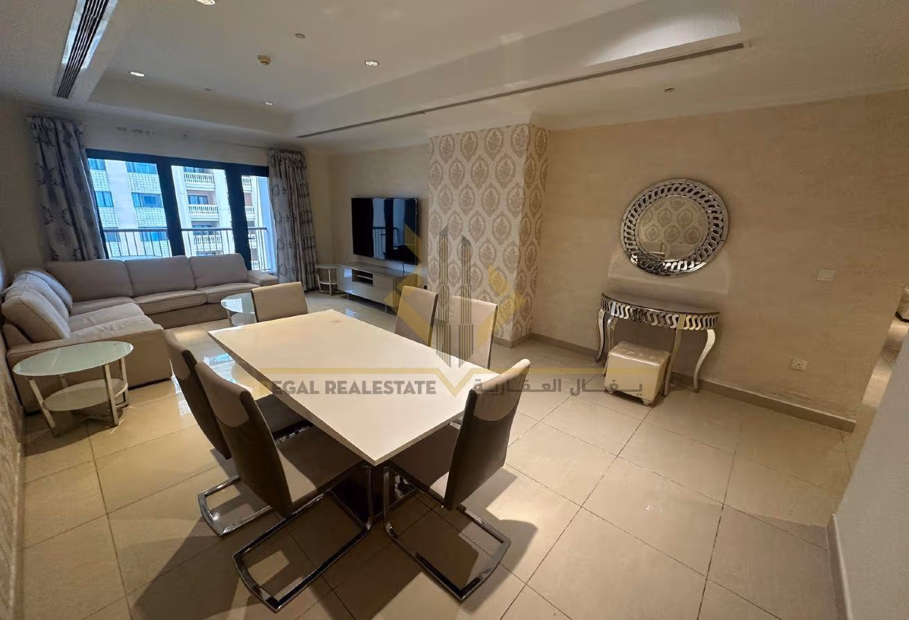 Furnished 1 BR Apartment with Balcony in The Pearl