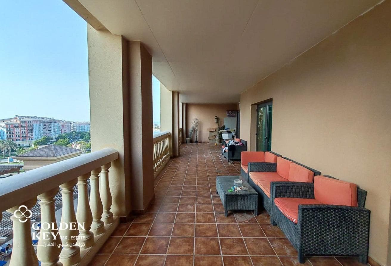 Furnished 2BHK w/ Balcony for Rent | Pool View