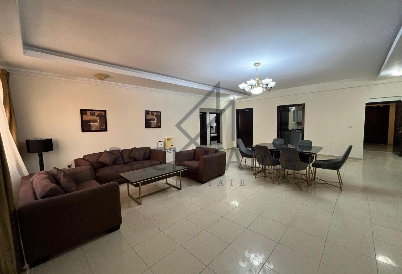 Fully Furnished 3BHK Apartment in Al Sadd – QAR 7k