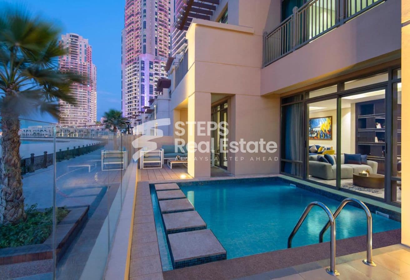 No Commission | Beach Front Villa in The Pearl
