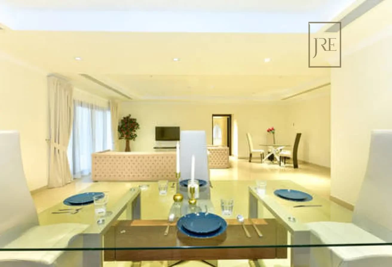 Furnished 2-Bedroom with Huge Balcony in The Pearl